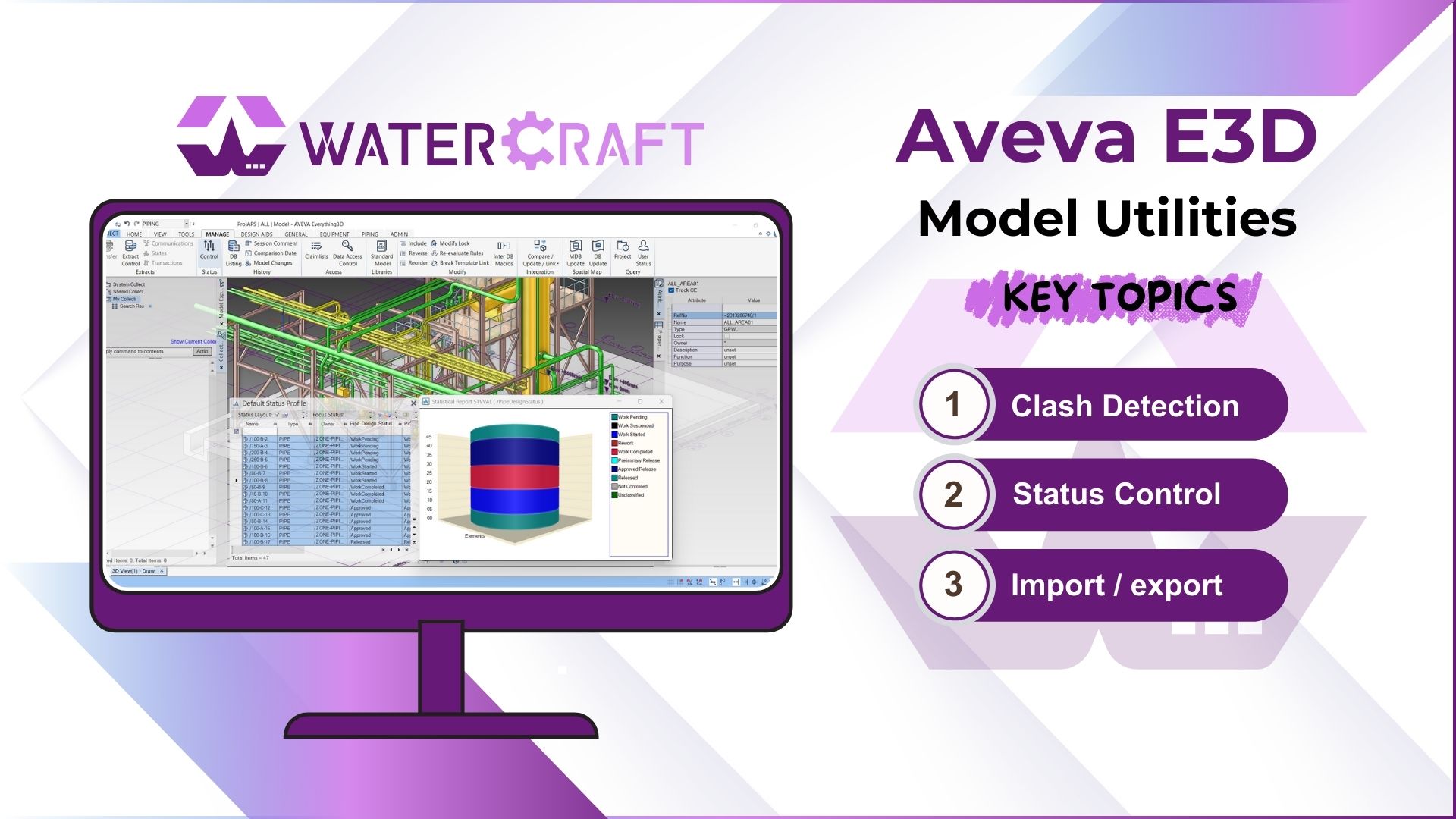 Aveva E3D - Model Utilities - watercrafteng.com